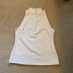 High neck sleeveless blouse